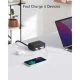 Anker 525 Charging Station, 7-in-1 USB C Power Strip for iphone13/14, 5ft Extension Cord with 3AC,2USB A,2USB C,Max 65W Power Delivery Desktop Accessory for MacBook Pro, Home, Office (Phantom Black)