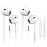 Wired Earbuds,?Ultra Clear Calls & No Noise? Headphones Earbuds Wired 3.5Mm, In-Ear Earphones With Mic, Compatible With Iphone/Ipad/Android/Laptop/Pc ?2 Pack?