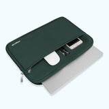 MOSISO Laptop Case 13-14 inch, 13.3 inch Laptop Sleeve Bag Compatible with MacBook Air 13.6/Pro 13/Pro 14, HP Dell ASUS Lenovo Notebook, Neoprene Carrying Case with Horizontal Pocket, Emerald Green
