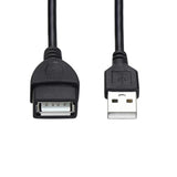 USB Extension Cable 10 ft Long 3-Pack, Male to Female USB-A 2.0 Extender Cord