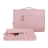 MOSISO Laptop Case 17.3 inch, 17-17.3 inch Laptop Sleeve with Handle Compatible with Dell XPS/HP Pavilion/Ideapad/Acer/Alienware/HP Omen, Polyester Multifunctional Computer Bag, Pink