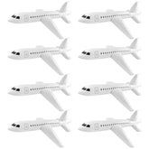 4 Pieces Inflatable Airplane Balloon 40 Inch Large Inflatable Plane Balloon White Plane Toy Float Airplane Aviation Themed For Outdoor Indoor Birthday Party Swimming Pool Party Supplies