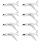 4 Pieces Inflatable Airplane Balloon 40 Inch Large Inflatable Plane Balloon White Plane Toy Float Airplane Aviation Themed For Outdoor Indoor Birthday Party Swimming Pool Party Supplies