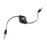 Cable Matters 2-Pack Gold-Plated Retractable Aux Cable - 2.5 Feet