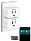 P1 Smart Plug Mini 15A, Wifi Outlet Plugs Compatible With Alexa & Google Assistant, Voice/App Control, Timer & Group Controller, 2.4Ghz Only, Etl & Fcc Certified, 2-Pack