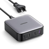 UGREEN 100W USB C Charger, Nexode 4 Ports USB C Charging Station, GaN Fast Desktop Charger Compatible with MacBook Pro, Dell XPS, iPhone 16/16 Pro, Galaxy S24/S23 Ultra, iPad, Steam Deck
