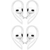 Sport Ear Hooks Compatible With Airpods 3 2021, 1 Pairs Anti Slip Anti Lost Soft Silicone Earhook Ear Loop Compatible With Airpods 3, 1 Pairs, White