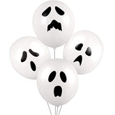 100Pc Halloween Ghost Balloons – 12" Latex Balloons for Party Decorations
