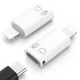 MoKo USB C to Lightning Adapter, Lightning Male to USB C Female Adapter Compatible with iPhone 14/13/12/11 Pro Max/iPad/iPod/AirPods, Support Charging, Data Transfer, Earpods & OTG Function, White
