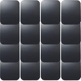 16-Pack Metal Plates for Magnetic Car Mount, Black Rectangular with 3M Adhesive