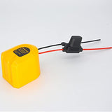 Adapter For Dewalt 18V 12V Xrp Ni-Cd Battery,For Power Wheels Diy Connector,Power Tools Battery Converters For Diy Ride On Truck Toy With 30A-Fuse
