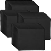 20 Pack Mouse Pad With Stitched Edge,2Mm Black Mouse Pads,Mousepads With Non Slip Rubber Base,Premium-Textured & Waterproof Mousepad For Computers Laptop Office Home,8.7X7.1In