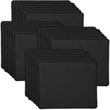 20 Pack Mouse Pad With Stitched Edge,2Mm Black Mouse Pads,Mousepads With Non Slip Rubber Base,Premium-Textured & Waterproof Mousepad For Computers Laptop Office Home,8.7X7.1In