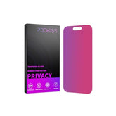 Compatible For Iphone 16 Pro Max Privacy Screen Protector Tempered Glass 6.9 Inch, Pink Gradient Anti Spy Anti Blue Light Hd Easy Installation