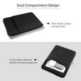 Laptop Sleeve Case Bag For Macbook Air 13.6 Inches M1 M2 M3 M4 Chip Released In 2025-2020 With 2 Pockets Laptop Case Accessories (Black)