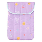 Purple Laptop Sleeve 13 Inches By - Cute Smiley Faces, Bow & Coquette Design, Laptop Cover & Accessories For Women, Office Essentials, Protective Case For 13-Inch Laptops