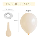 Cream Balloons Latex Party Balloons 100 Pack 12 Inch Round Beige Neutral Sand White Balloons For Birthday Wedding Baby Shower Gender Reveal Party Decoration