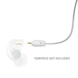 MEE audio MX PRO Series and M6 PRO Replacement Stereo Audio Cable (Clear), 51 in