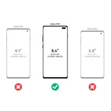 OtterBox Galaxy S10+ Defender Series Case - Black, Rugged & Durable, with Port Protection, Includes Holster Clip Kickstand