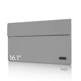16.1" Portable Monitor Sleeve Bag, Pu Leather Case For Travel Monitor Laptop, Grey