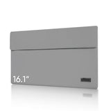 16.1" Portable Monitor Sleeve Bag, Pu Leather Case For Travel Monitor Laptop, Grey