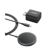 Anker MagSafe Charger Pad, MagGo iPhone 16 Wireless Charging Pad, Qi2 Certified 15W Wireless Charger, Compatible with iPhone 16/16 Plus/16 Pro/16 Pro Max/15/14/13/12 Series (USB-C Adapter Included)