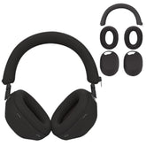 For Sony Wh-1000Xm6 Case Cover, 3 Sets Silicone Sweat Cover, Eeadphones Protective Case For Sony Wh-1000Xm6 Earpad/Ear/Headband Covers Protector, Washable Sweatproof(Black)