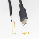 2Pack 1M/3.3Ft Usb C Power Pigtail 2 Wire 22Awg 12V Type C Usb Male Plug To 2
