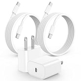 Iphone 16 15 Charger, 20W Usb C Fast Charging Block And 6Ft Type C To C Cable Cord Long For Apple Iphone 16/16 Pro/15 Plus/15 Pro Max, Ipad 12.9/11 Inch 4/3/Air/Mini/6Gen/Wall Power Adapter Cube Brick