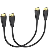 Short Hdmi Cable 1 Ft, 2-Pack 4K Uhd Hdmi Cables Male To Male Adapter For Arc