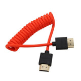 Hdmi 4K 8K Cable Braided Coiled For Smallhd Blackmagic Monitor Panasonic S1H S