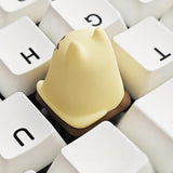 Artisan Keycaps, Cute Kawaii Cat Box Keycaps, Resin Handmade, Single 1U Replace Key For Esc Key Mechanical Keyboard (Cat-Tray)