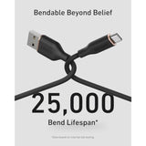 ANKER Cable, USB A to USB C Cable for iPhone 16 15 ro Max Plus and More (3FT, 2Pack, Black)