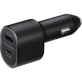 Samsung Super Fast Dual Car Charger (45W+15W) Dual Ports USB-C & USB-A - Black - EP-L5300XBEGWW