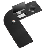 ZORESYN 63" L-Shaped Gaming Desk Mat Mouse pad, Computer Corner Desk Pad, Home Office Writing Desk Pad Protector, Large Waterproof PU Leather Corner Mousepad - Black, (157+160) x50cm
