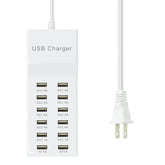 Multiple Usb Charger Station 12 Multiport Charger Station Hub With Fast Charging Wall Charger For Multiple Devices Usb Charging Port Compatible With Cell Iphone Android Smartphone Smart Watch