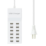 Usb Charger 12 Port Usb Charging Station Charging Hub With Fast Charging Usb Wall Charger For Multiple Devices Usb Charging Port Compatible With Cell Phones Tablets Laptops