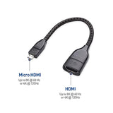 Cable Matters 2-Pack 8K / 4K 120Hz Micro HDMI to HDMI Adapter (Micro HDMI Adap