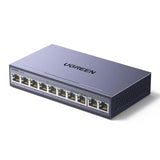Ethernet Switch, 10-Port Poe Switch, 8 Poe+@60W + 2 Gigabit Uplink, Plug & Play, Standard/Port Isolation(Vlan)/Extend Mode, Poe Auto Recovery, Metal Unmanaged Network Hub For Security Camera
