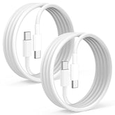 2 Pack Usb C To Usb C Cable For Apple Iphone17/ 16/15, 6 Feet Type C Fast Charging Cord For Iphone 15 Pro Max,Macbook Air,Ipad Pro,Samsung Galaxy S23