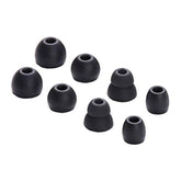 4-Pair Black Silicone Eartips Replacement for Powerbeats Pro Wireless Earbuds