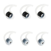 Large Earbud Tips 3 Pairs Soft And Comfortable Silicone Earbud Tips Noise Isolation Tips White Earbud Replacement Tips Compatible With Bose Soundsport Freestyle /Ie2 /Ie3 Earphones