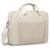 15-16 Inch Laptop Shoulder Bag Business Briefcase Water Resistant Computer Messenger Bags Compatible With Macbook Pro 16, Macbook Air 15 M4, Hp, Dell, Asus Notebook, Pearl White