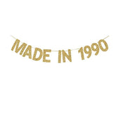 Made In 1990 Banner, Fun Birthday Banner For Women/Men'S 31St Birthday