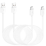 2 Pack 16.4Ft Micro Usb Cable Extension Power Cord For Wyze Cam Yi Camera,Ring Indoor Cam (2Nd Generation),Ps4 Controller Charger Cord Long Old Android Charger Usb A To Micro Usb Charging Cable 15 Ft