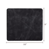 | Genuine Leather Mouse Pad For Office & Home – Non-Slip Premium Leather Mouse Mat – Handmade, 9" X 10" Size, Cloudy Dark Gray