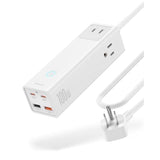 Baseus Charging Station 100W - 7 Ports Power Strip Usb C Charger With Surge Protection(1200J), Fast Charging Laptop Charger Desktop Accessory For Macbook Pro, Iphone, Dorm, Home, Office