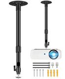 Upgraded Projector Mount, Better Fixed Projector Ceiling Mount Projectors Wall Mounts with Extendable Length 14-24 in / 37-62 cm 360° Adjustable