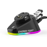 Charging Dock For Logitech Computer Mouse G502 Lightspeed G502 X Plus/G703/G903 Lightspeed/G Pro X Superlight 2 Dex/2/1 Wireless, Rgb Mice Charger Usb A C Powerplay Charging System (Black)