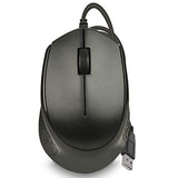 205U Black - Wired Usb Optical Mouse - 1200 Dpi - Three Buttons Left/Right And Scroll Key - Office Use (Mo-205U)
